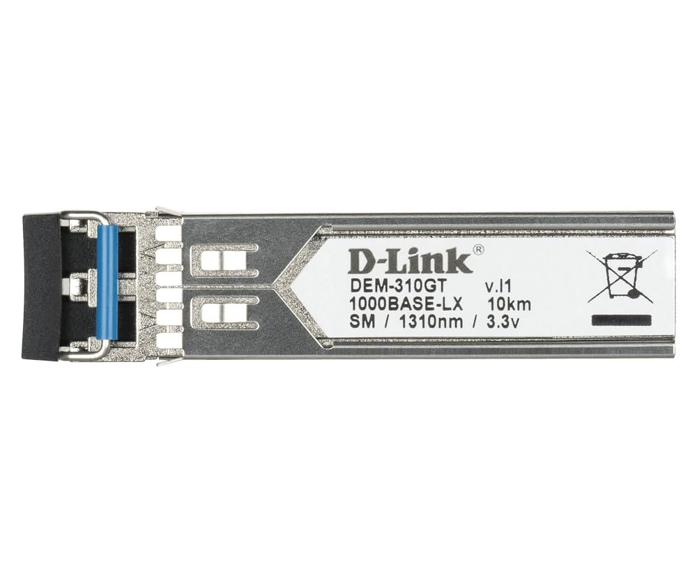 D-Link DEM-310GT 1-Port Mini GBIC Module for 1000BaseLX (LC Duplex) 1.25G SFP Tranceiver | Upto 10Kms Support D-Link DEM-310GT 1-Port Mini GBIC Module for 1000BaseLX (LC Duplex) 1.25G SFP Tranceiver | Upto 10Kms Support